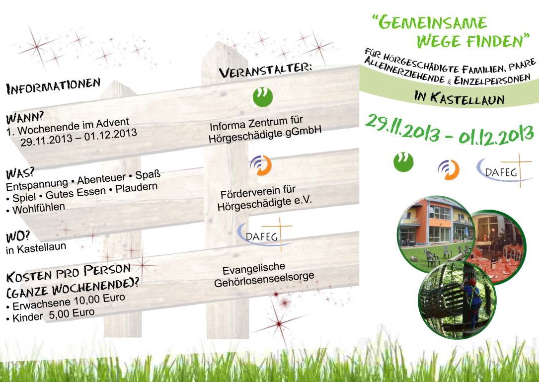 Bild Flyer Wohlfühlwochenende